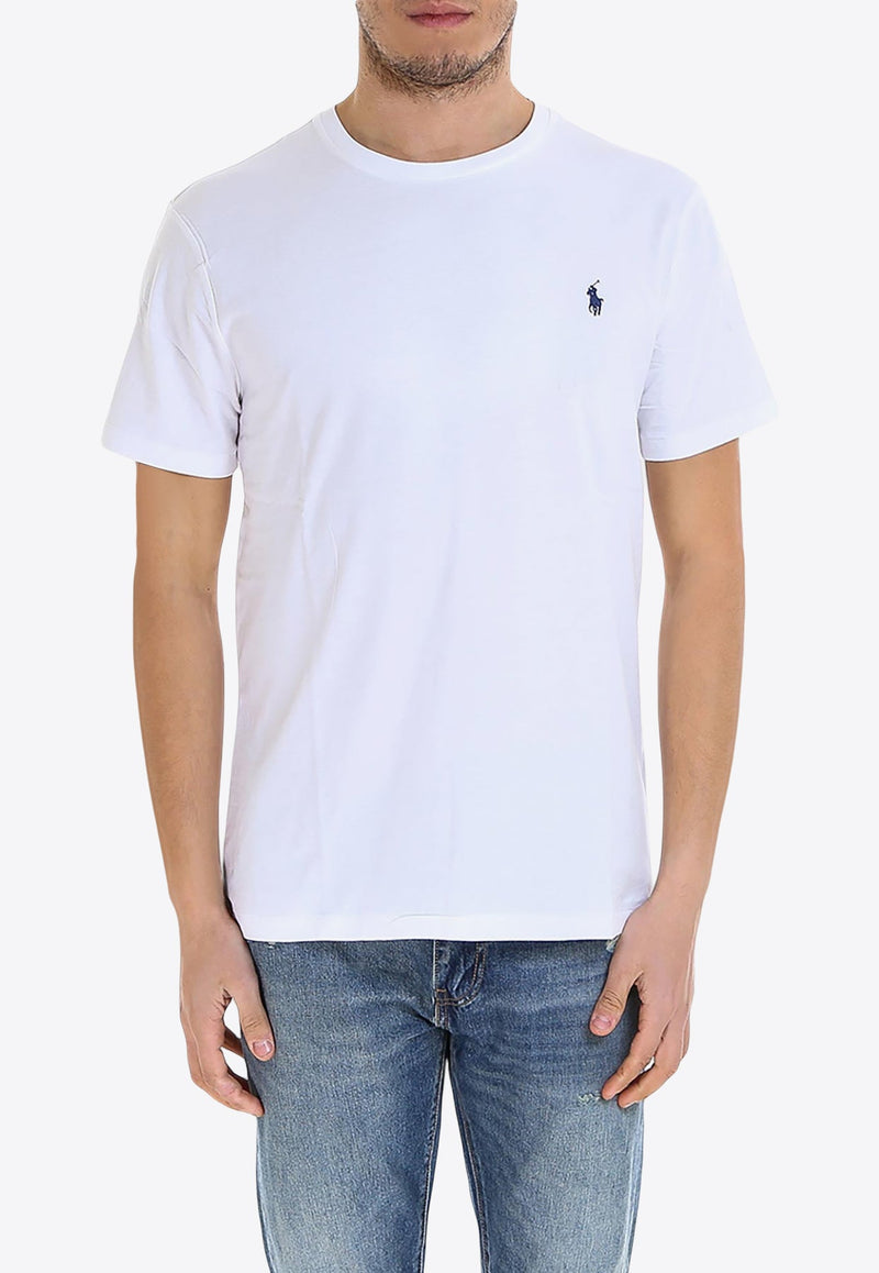 Logo Embroidered Basic T-shirt