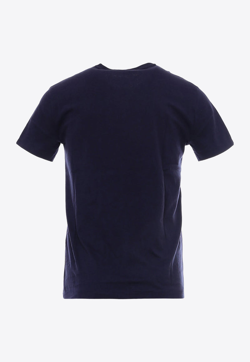 Logo Embroidered Basic T-shirt