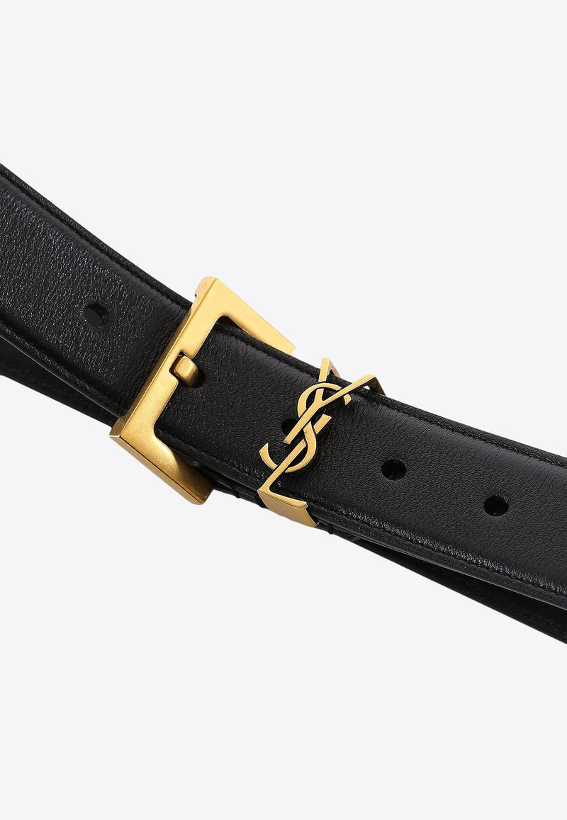 Cassandre-Logo Leather Belt