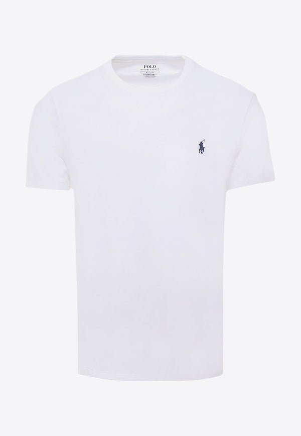 Logo Embroidered Basic T-shirt