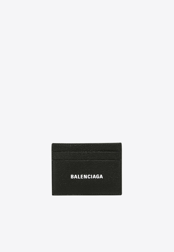 Logo Print Leather Cardholder