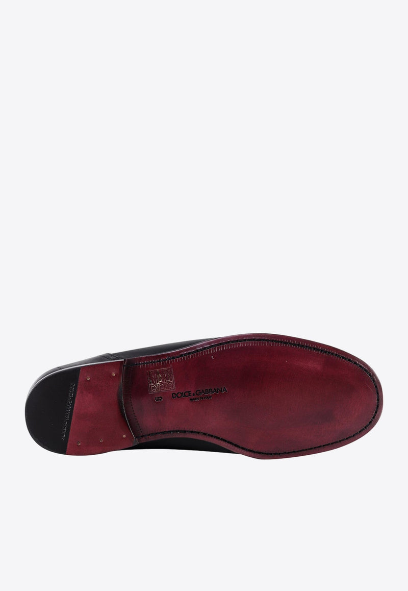 Ariosto Leather Cross-Over Loafers