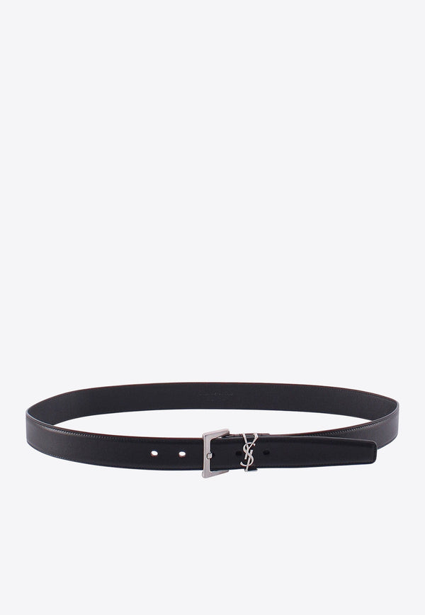 Cassandre-Logo Leather Belt