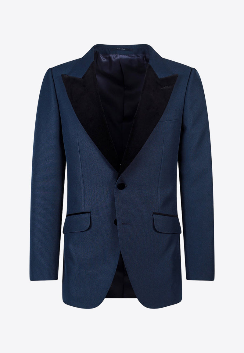 Single-Breasted Tuxedo Blazer