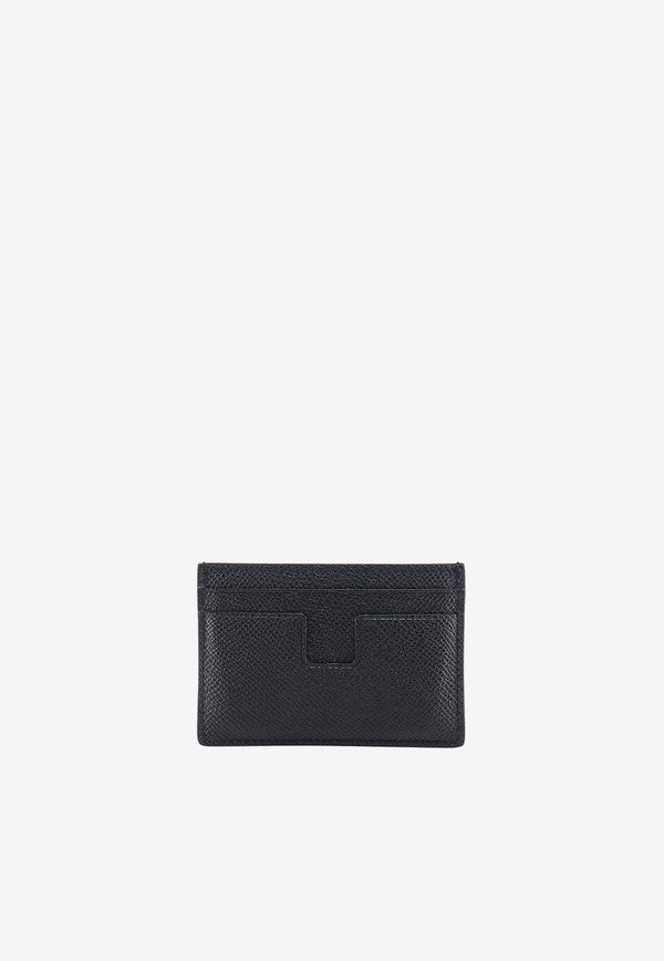 Small TF Grained Leather Cardholder