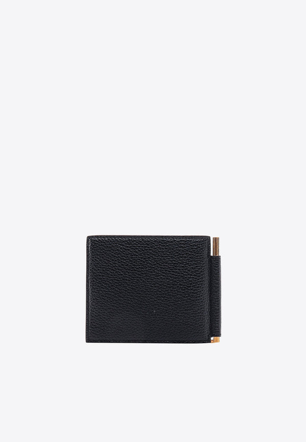 Bi-Fold Money Clip Leather Cardholder