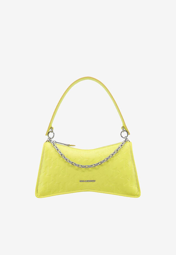 Embossed Logo Shoulder Bag