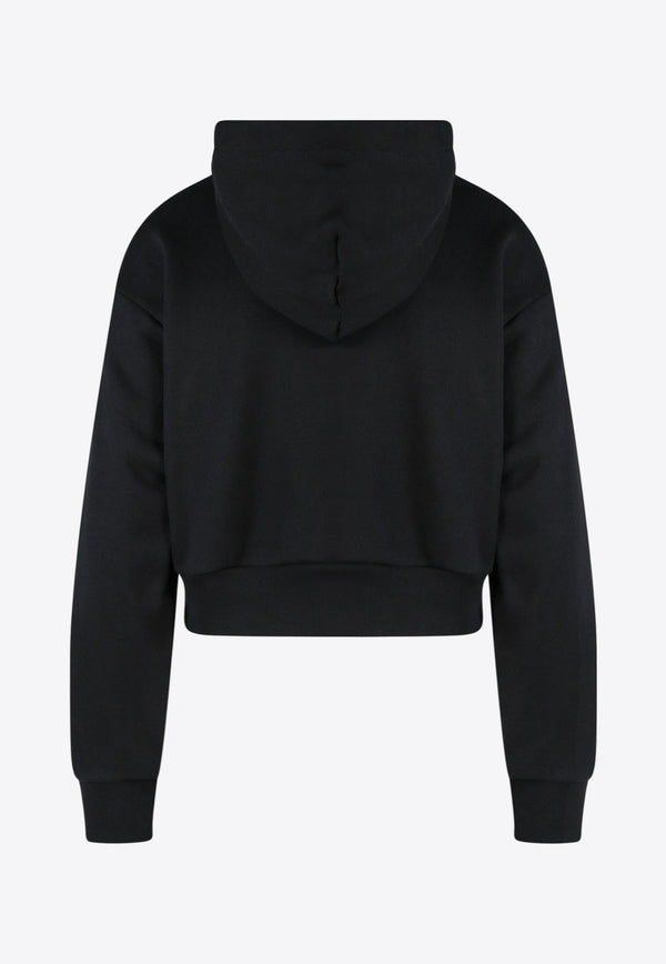 Logo Cropped Hooded Sweatshirt