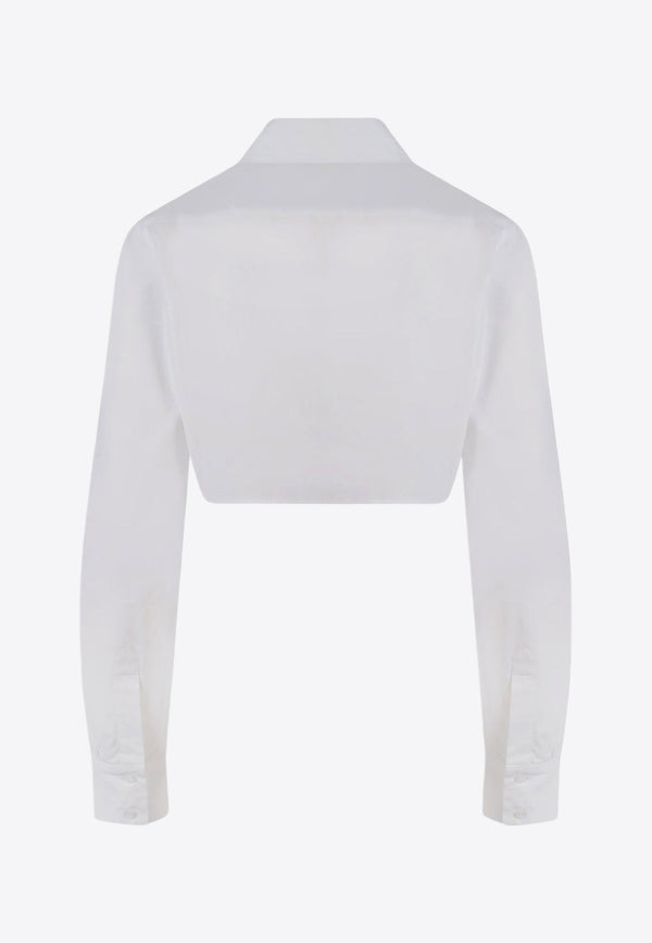 Cropped Long-Sleeved Shirt