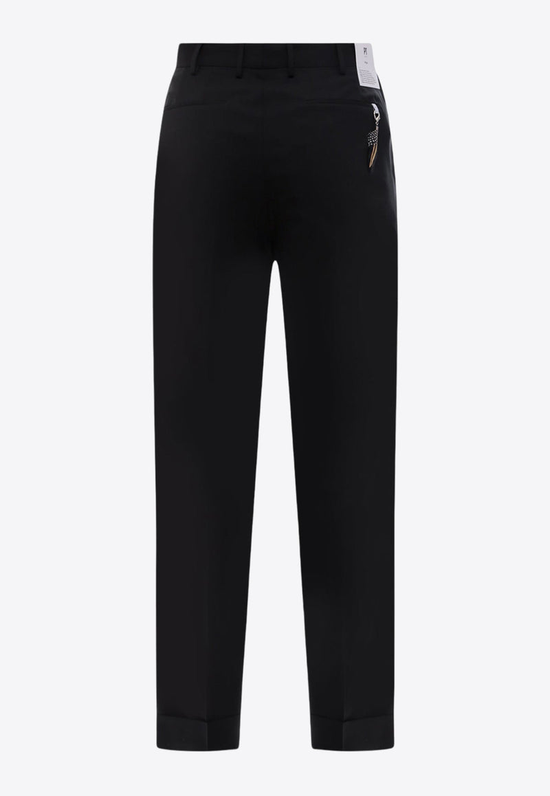 Straight-Leg Tailored Pants