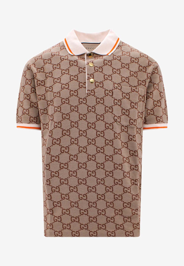 GG Logo Silk Polo T-shirt