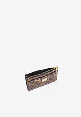 Medium Leopard Print Cardholder