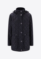 EKD Embroidered Zip-Up Quilted Jacket