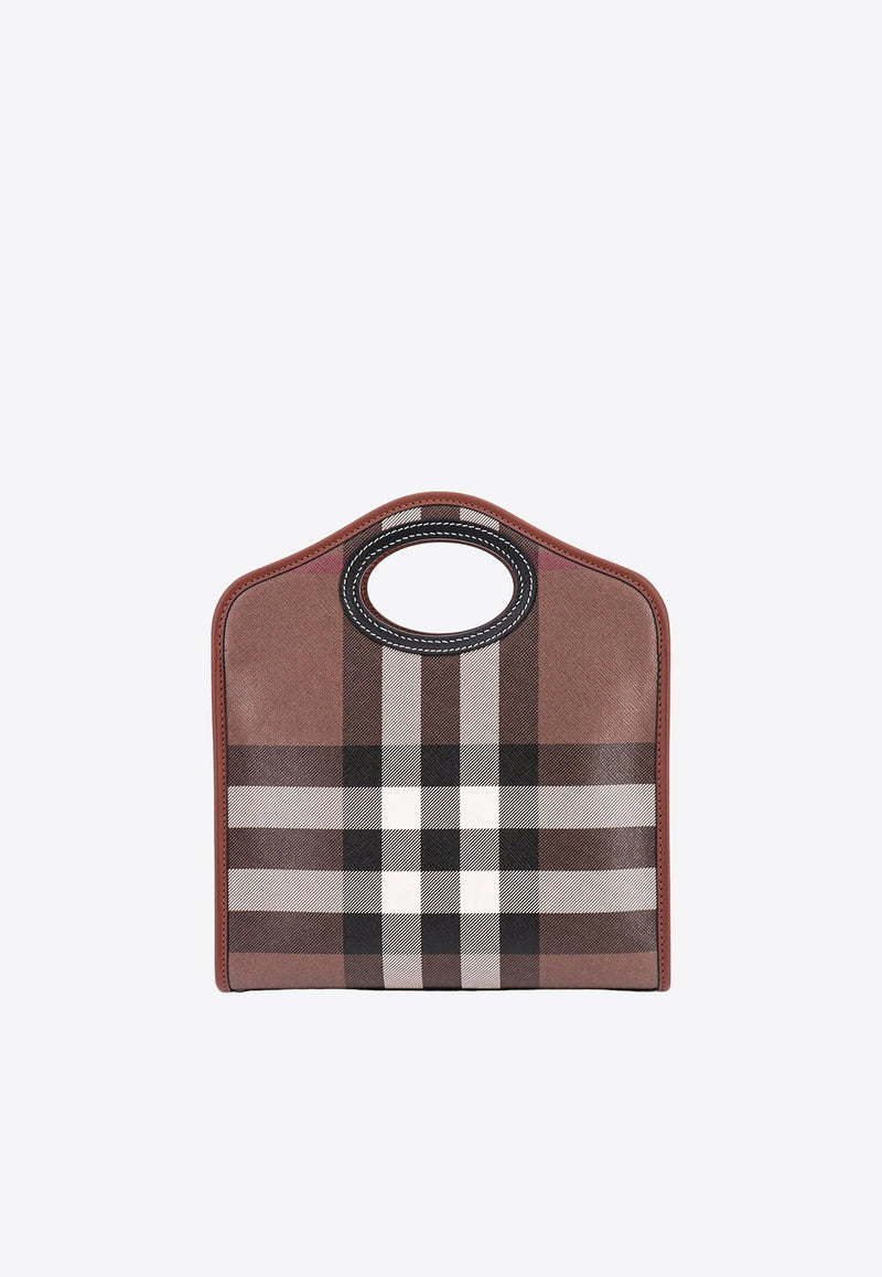 Pocket Checked Tote Bag