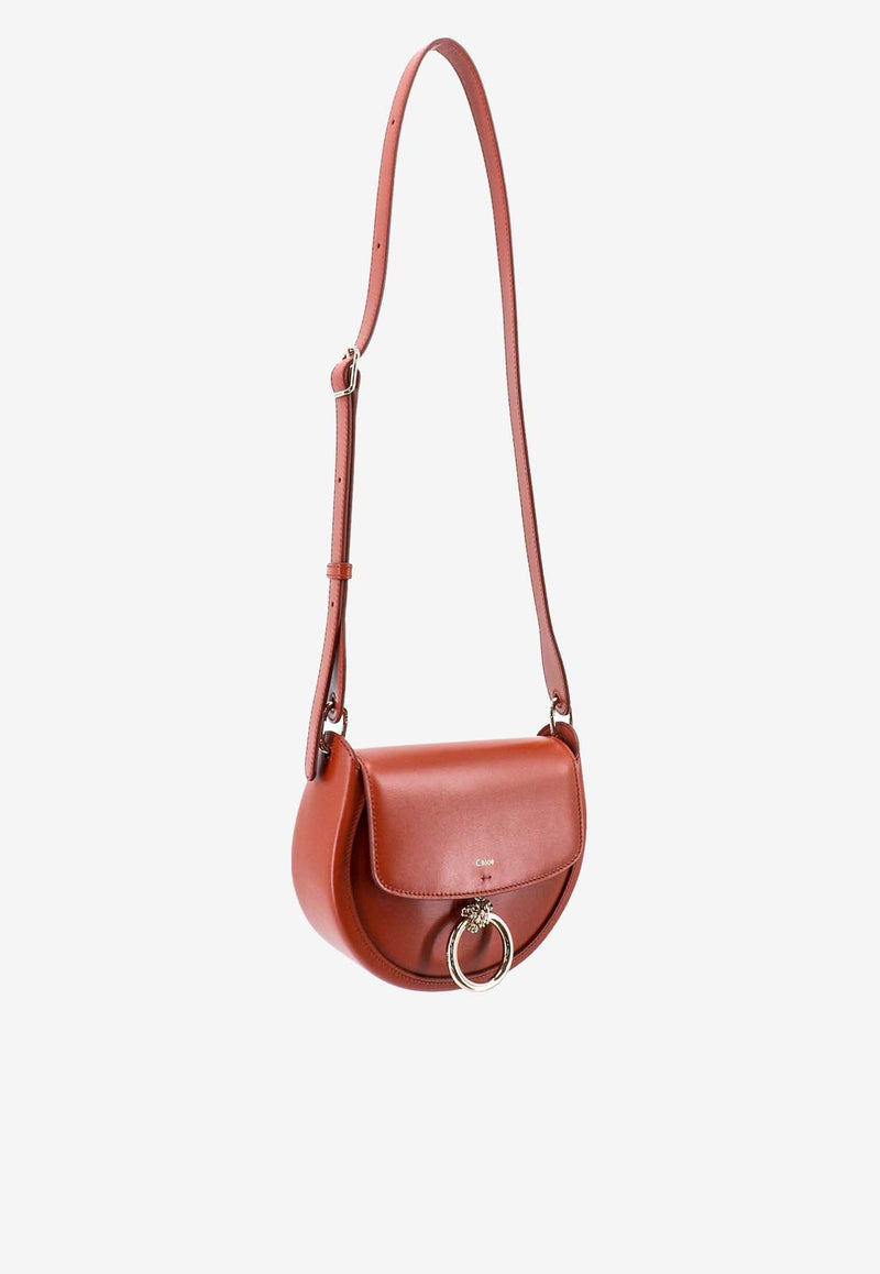 Arlene Charm Leather Crossbody Bag