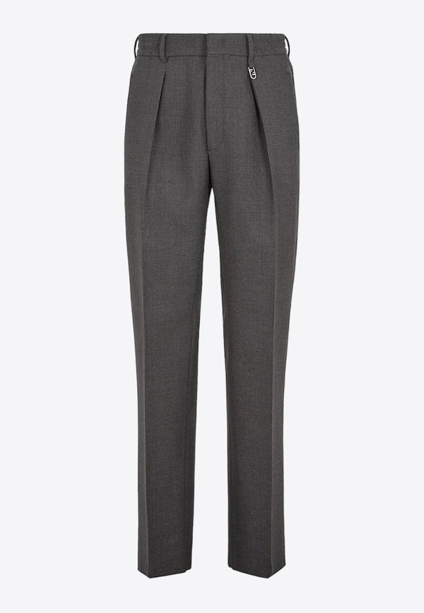 Tailored Pleated Wool Pants