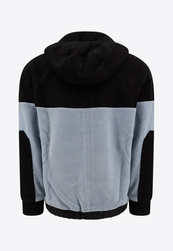 Colorblocked Zip-Up Fleece Sweatshirt