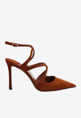 Azia 105 Pointed Suede Pumps