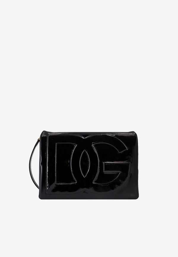 Soft DG Logo Crossbody Bag in Patent Leather