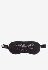 Embroidered Logo Sleep Mask