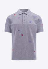 Embroidered Logo Target Polo T-shirt