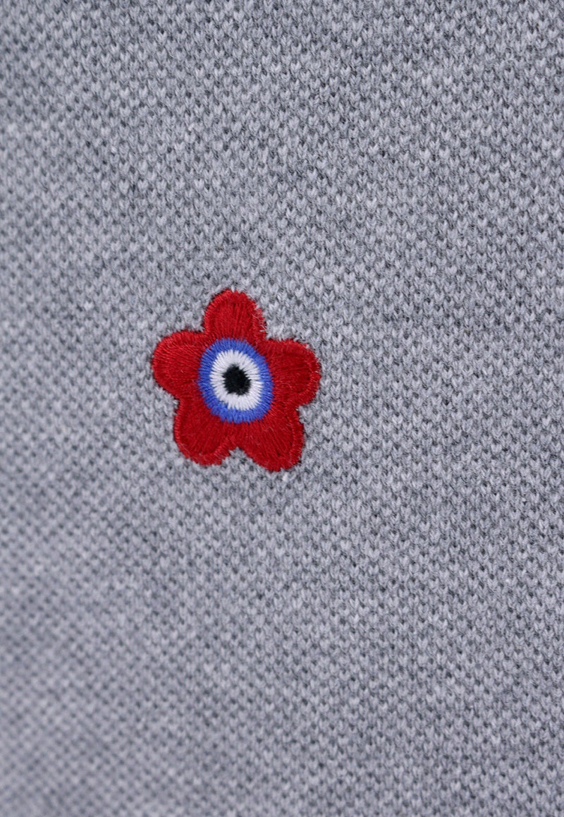 Embroidered Logo Target Polo T-shirt