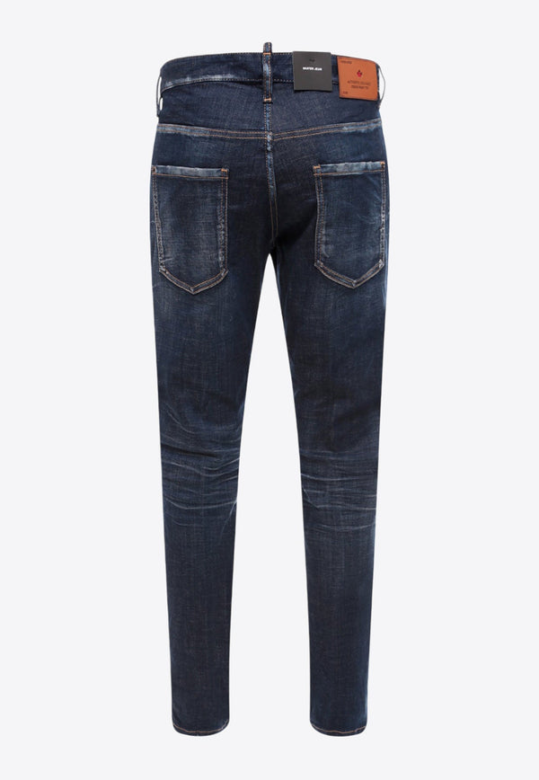 Skater Bleach-Effect Slim Jeans