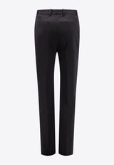 High-Waisted Wool Pants