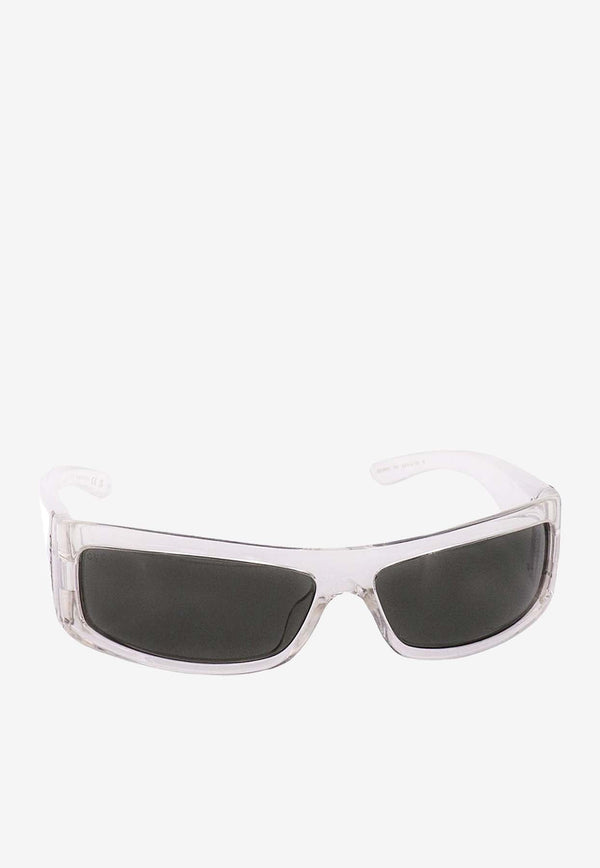 Logo Lettering Rectangular Sunglasses