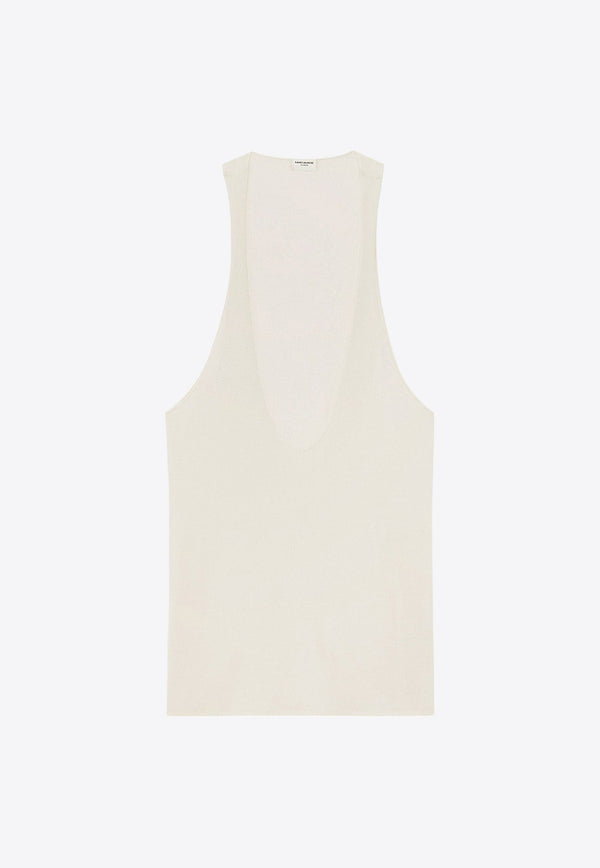 Cassandre-Embroidered Tank Top