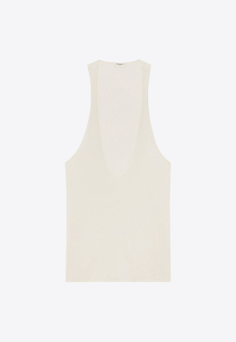Cassandre-Embroidered Tank Top