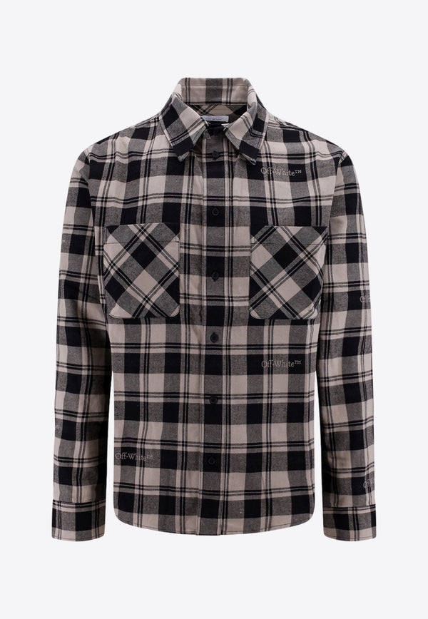 Plaid Check Long-Sleeved Shirt