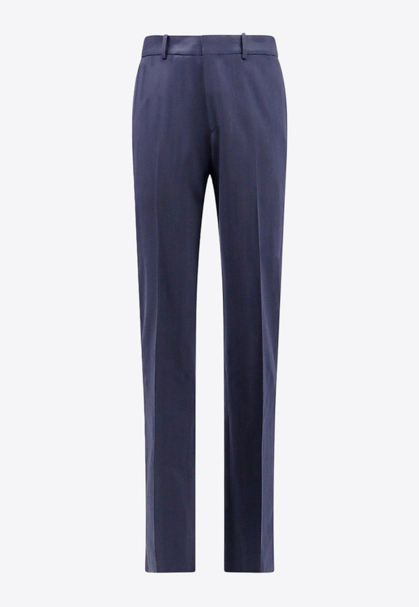 Slim-Fit Tailored Wool Pants
