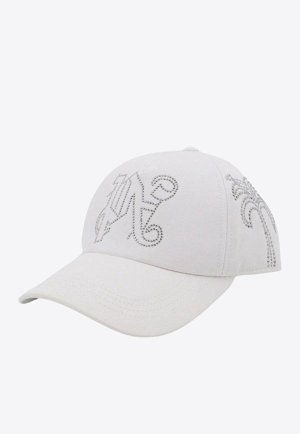 Studded Monogram Baseball Cap