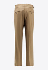 Straight-Leg Tailored Pants