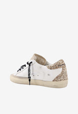 Superstar Glittered Leather Sneakers