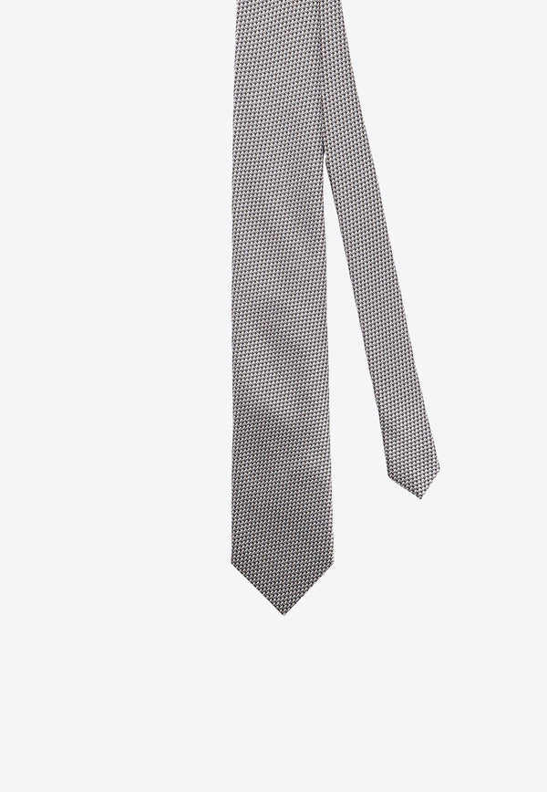 Micro Pattern Silk Tie
