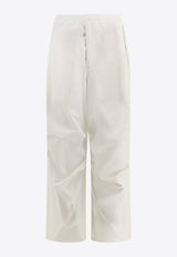 Knee-Pleat Oversized Pants