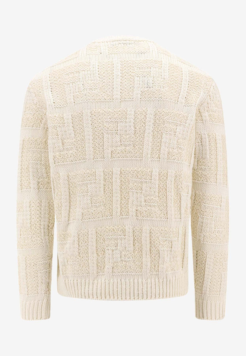 FF Jacquard Knitted Sweater