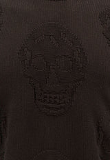 Skull Jacquard Knitted Sweater