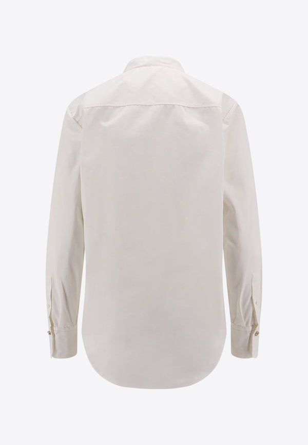 Mandarin Collar Long-sleeved Shirt