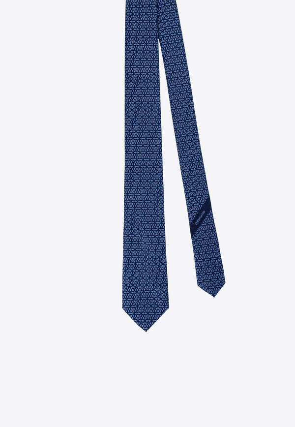 Geometric Pattern Silk Tie