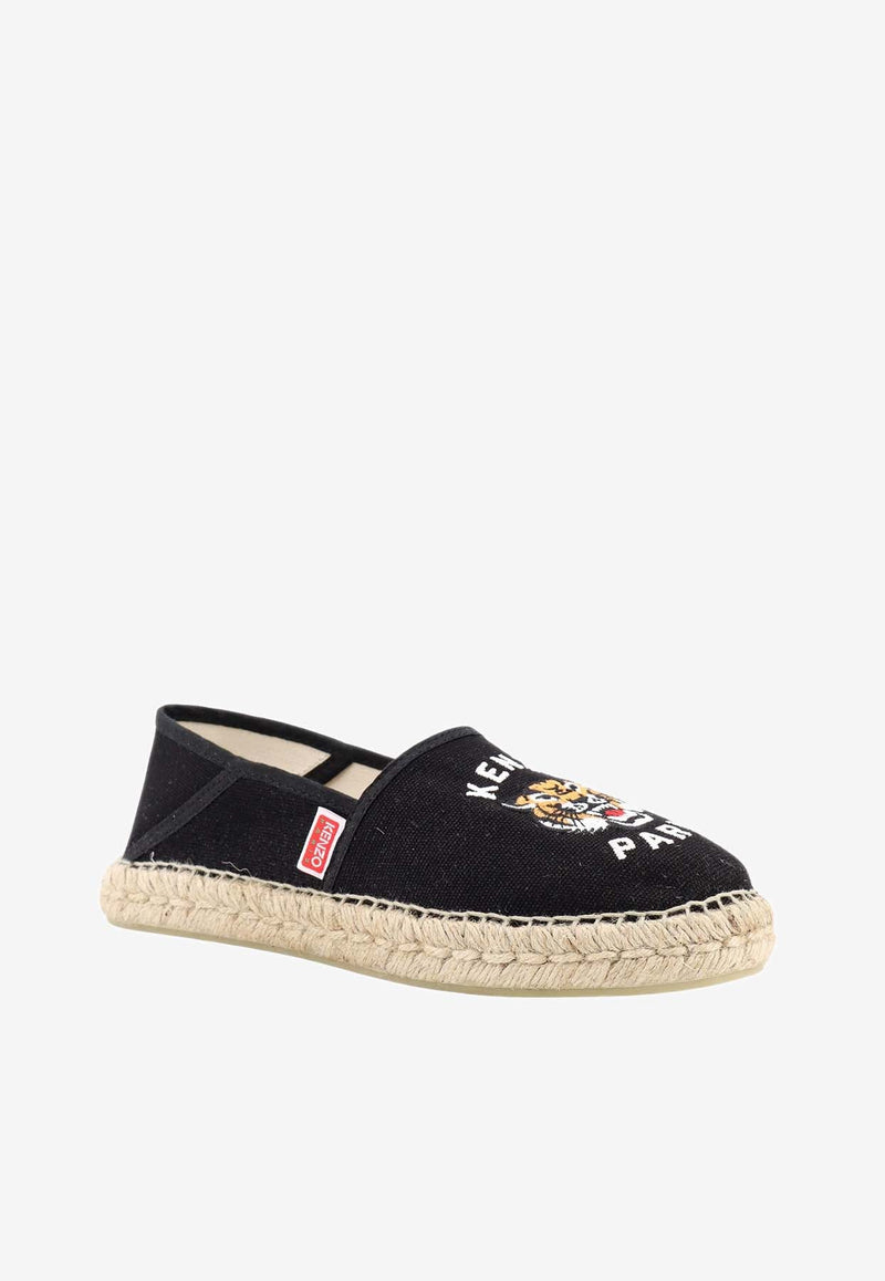 Lucky Tiger Embroidered Espadrilles