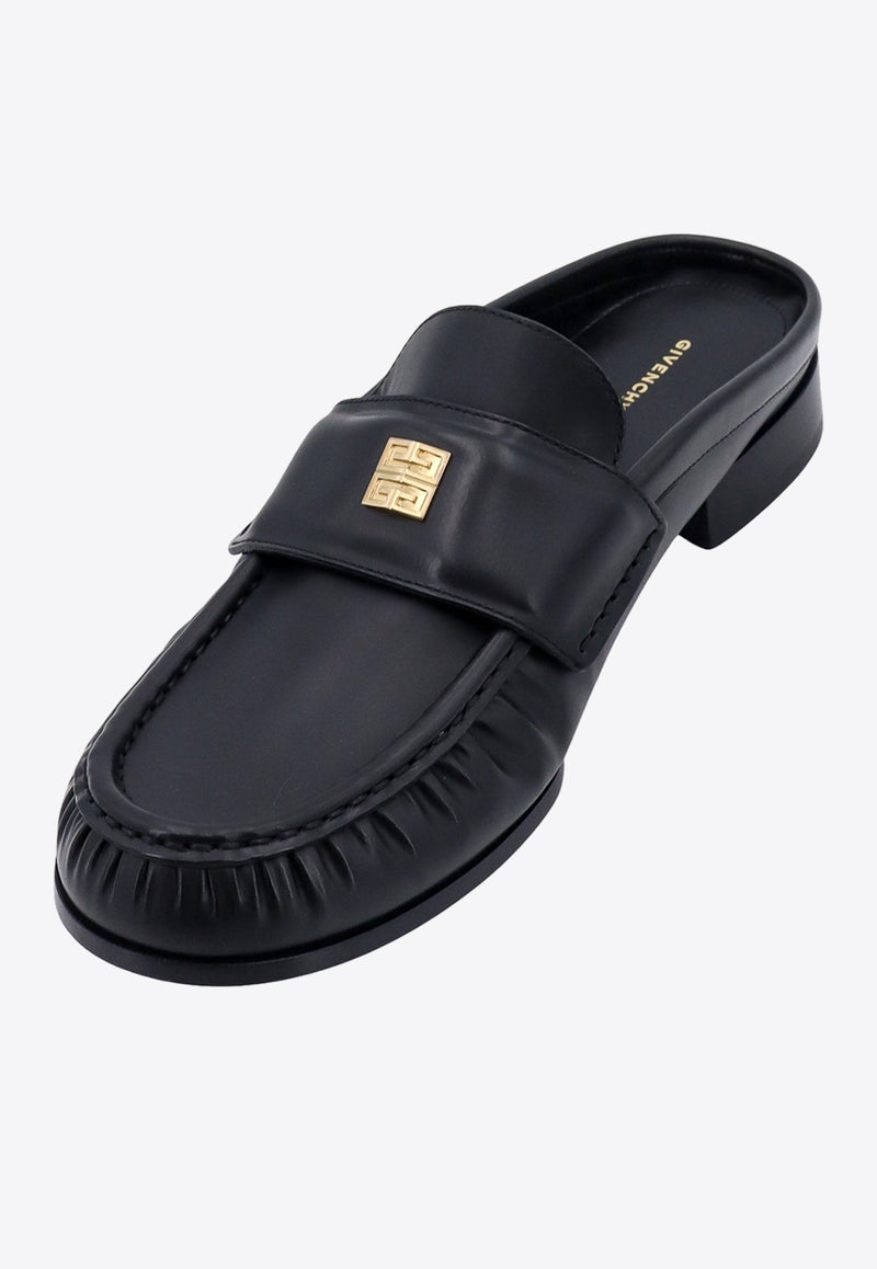 4G Plaque Leather Sandals