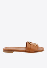 Bell Leather Flat Sandals