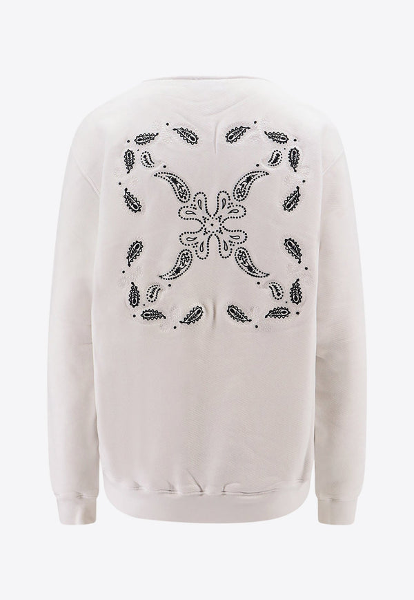Bandana Arrow-Embroidered Sweatshirt