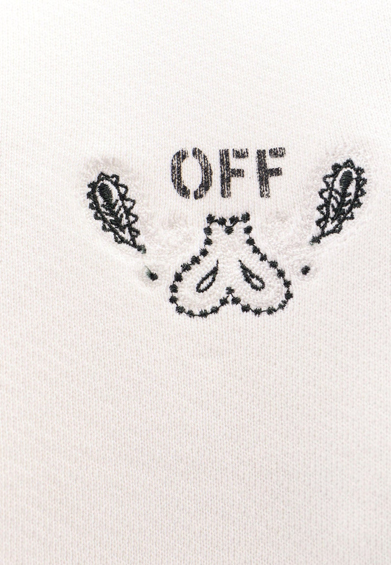Bandana Arrow-Embroidered Sweatshirt