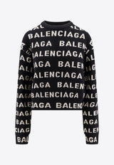 All-Over Logo Wool Sweater