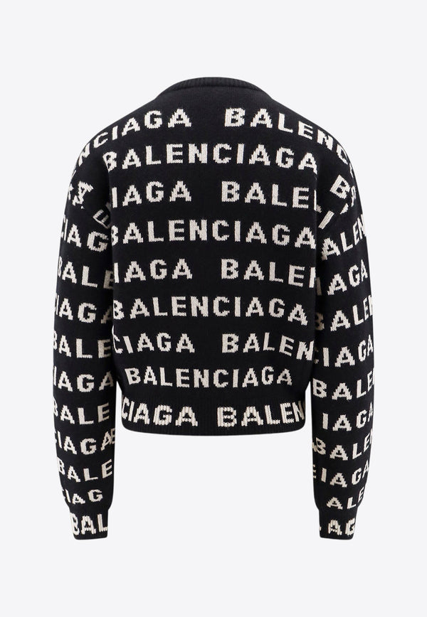 All-Over Logo Wool Sweater