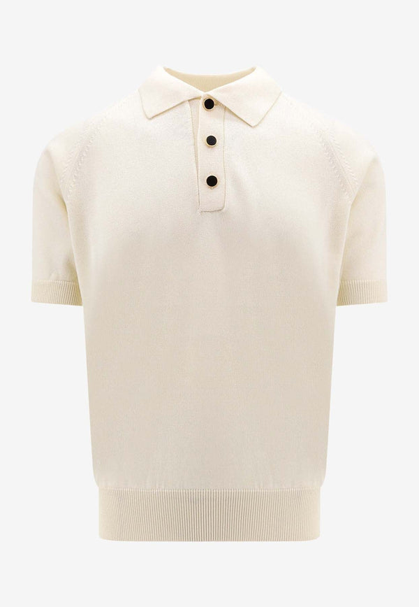 Wool Knit Polo T-shirt